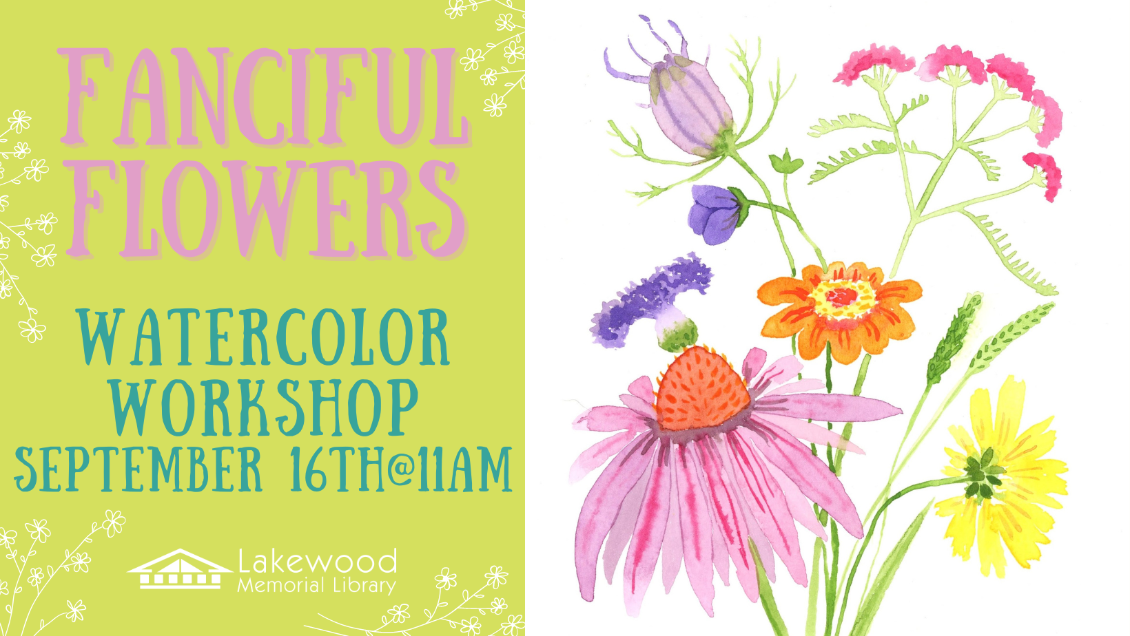 Fanciful Flowers Watercolor Workshop