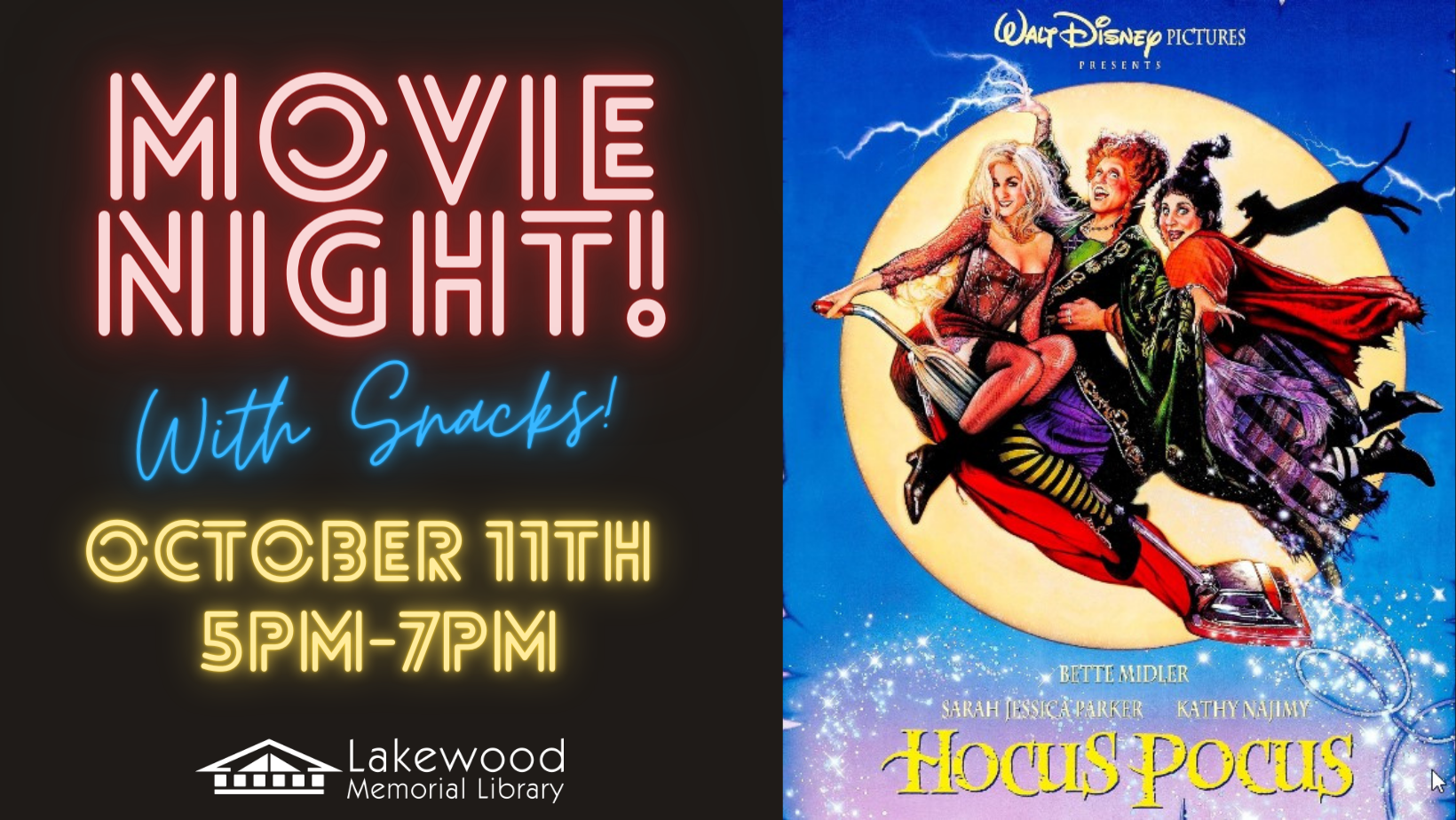 Free Movie Night: Hocus Pocus!