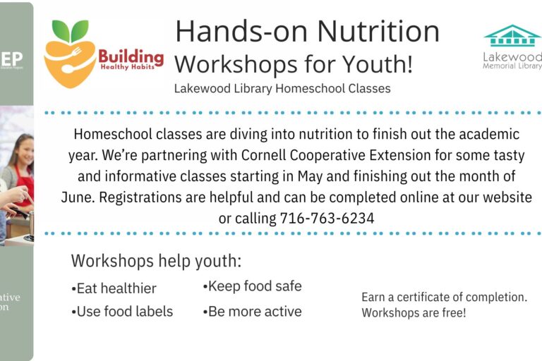 Hands on Nutrition – Homeschool Classes