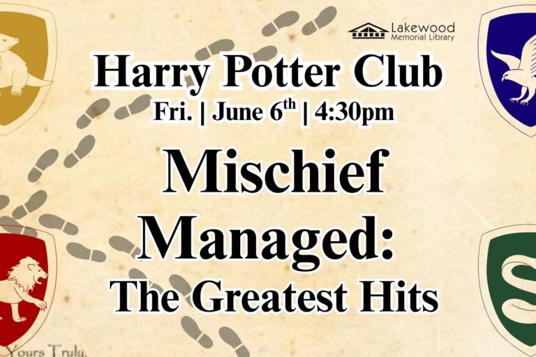 Mischief Managed: Harry Potter Club