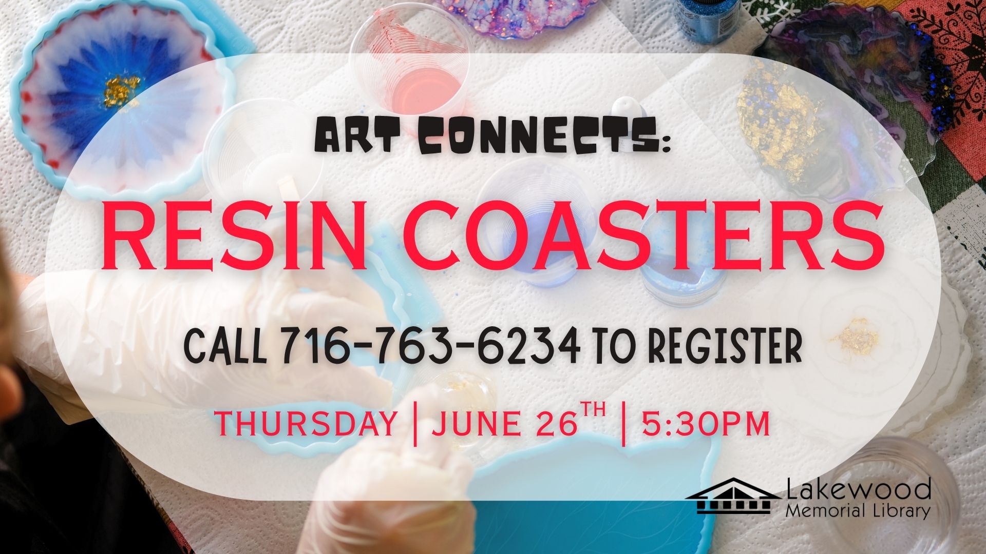 Art Connects: DIY Resin Coasters
