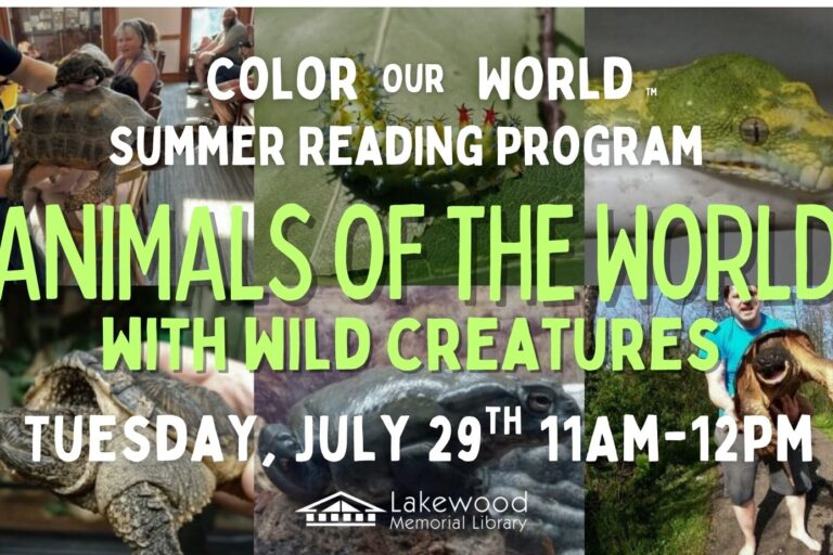 Wild Creatures for Summer Reading Program