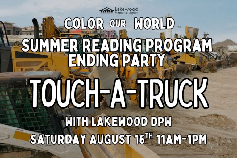 Summer Reading Program Ending Party: Touch-a-Truck