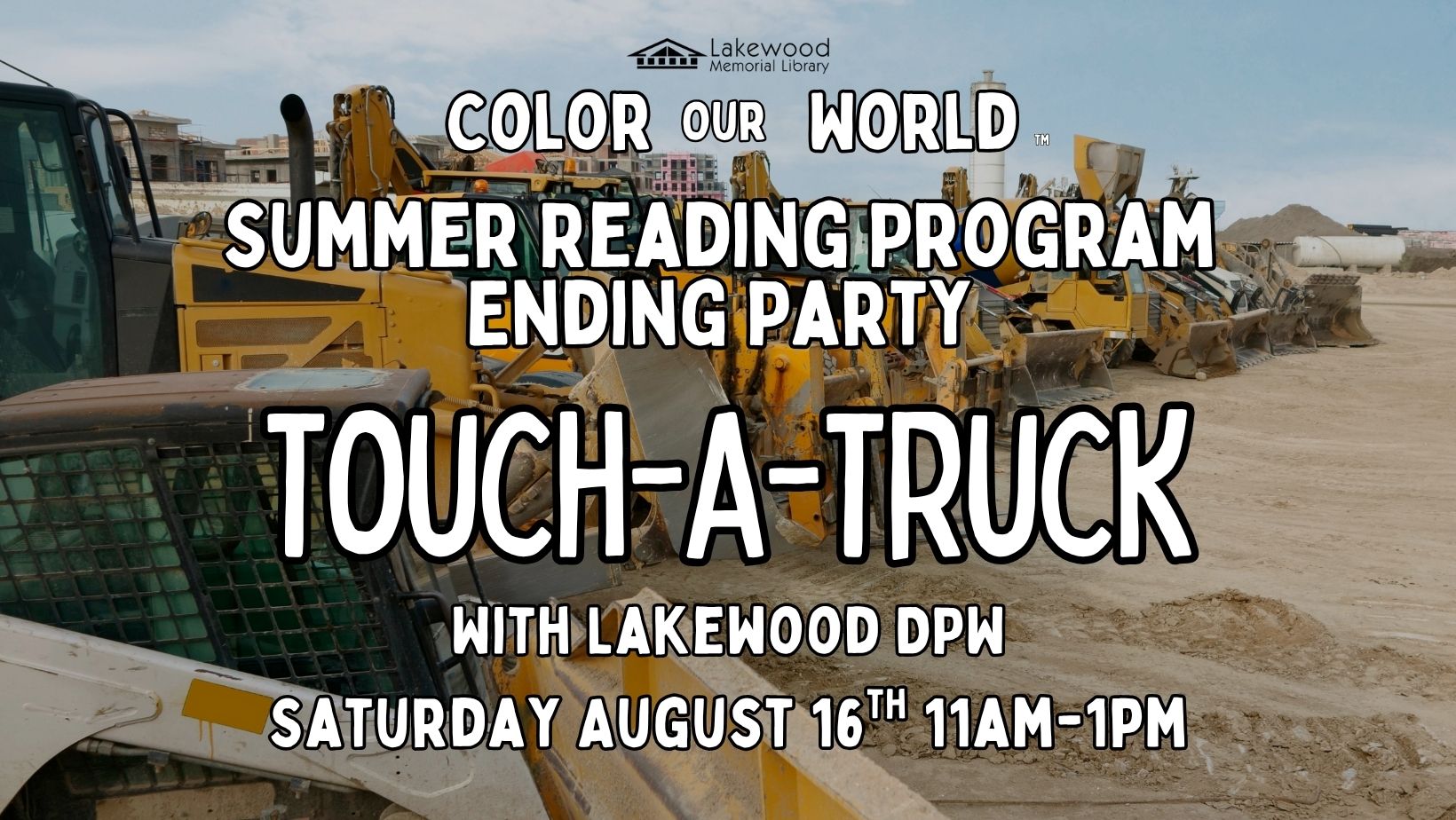 Summer Reading Program Ending Party: Touch-a-Truck